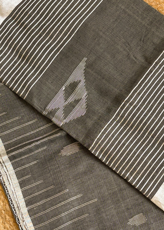 Chandrika Stripes - Charcoal Dust