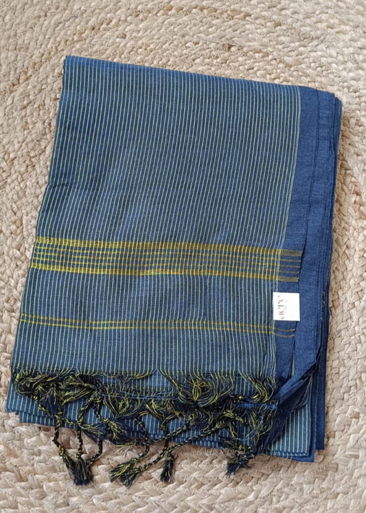 Thin Zari Stripe Khadi