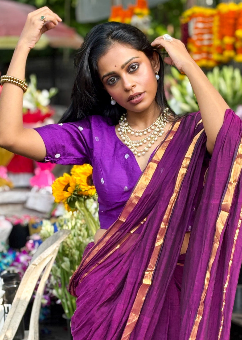 Deepanjali Mul Cotton Saree