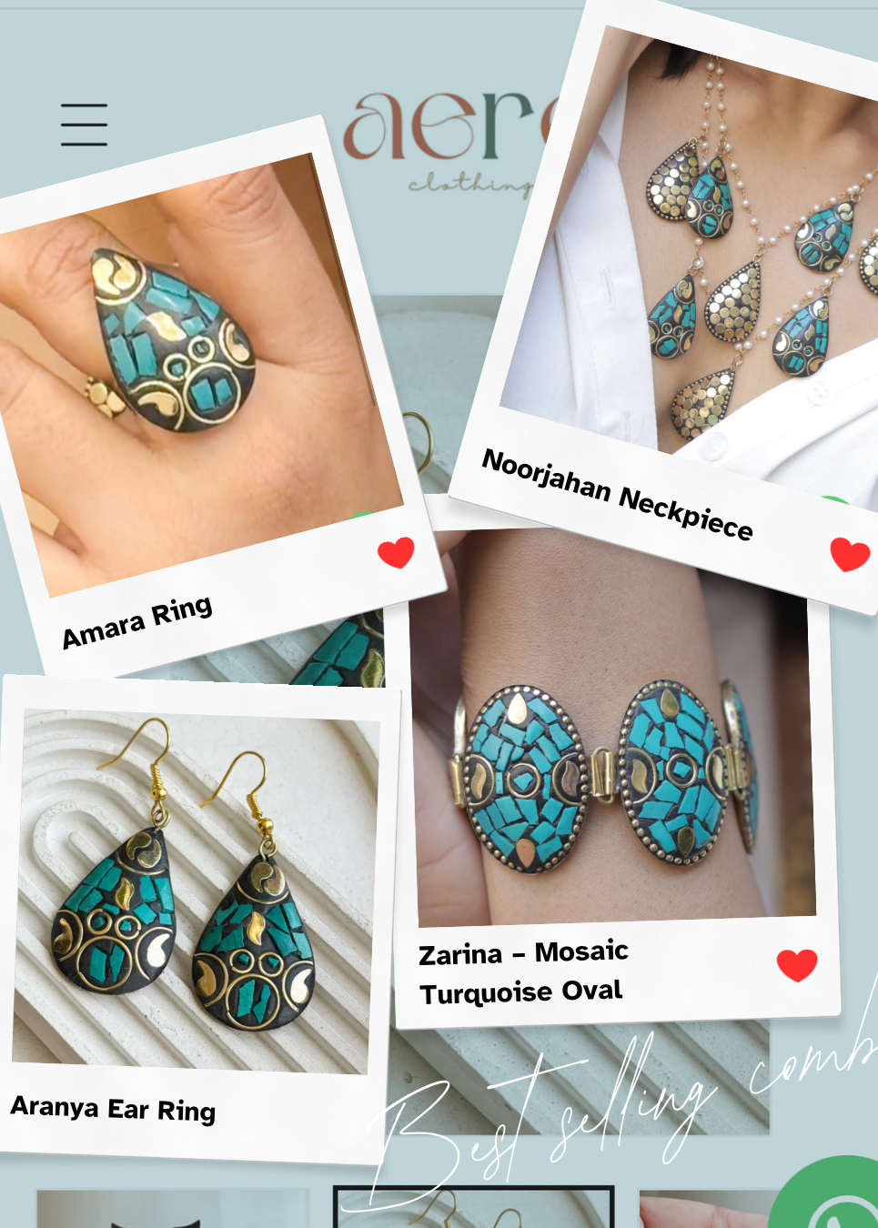 Complete Afghani Jewelry Set - Noorjahan Collection Bundle
