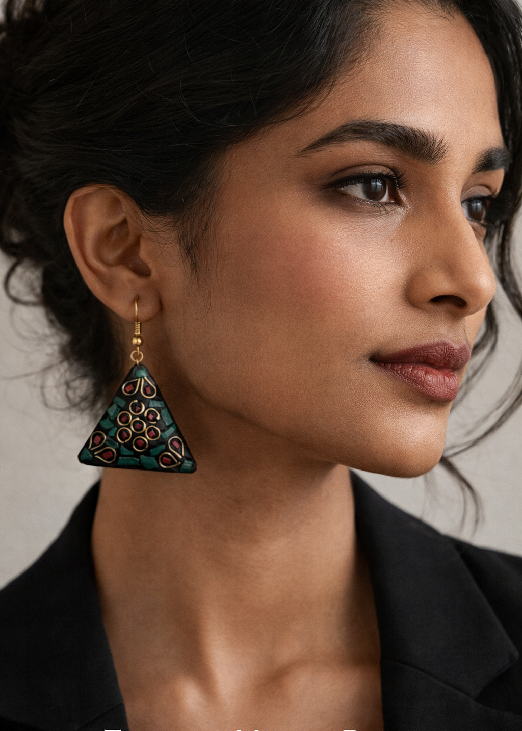 Trikaaya Mosaic Drops Earrings