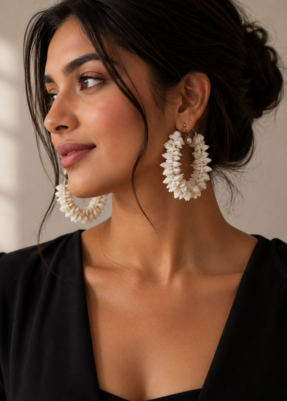 Coastal Bloom Shell Hoops