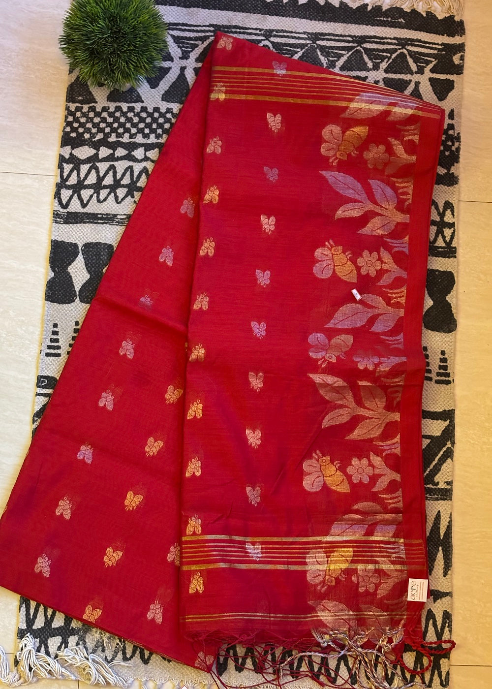 Red Bee Cotton Silk