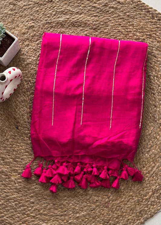 Gulabi Noor Mul Cotton Saree