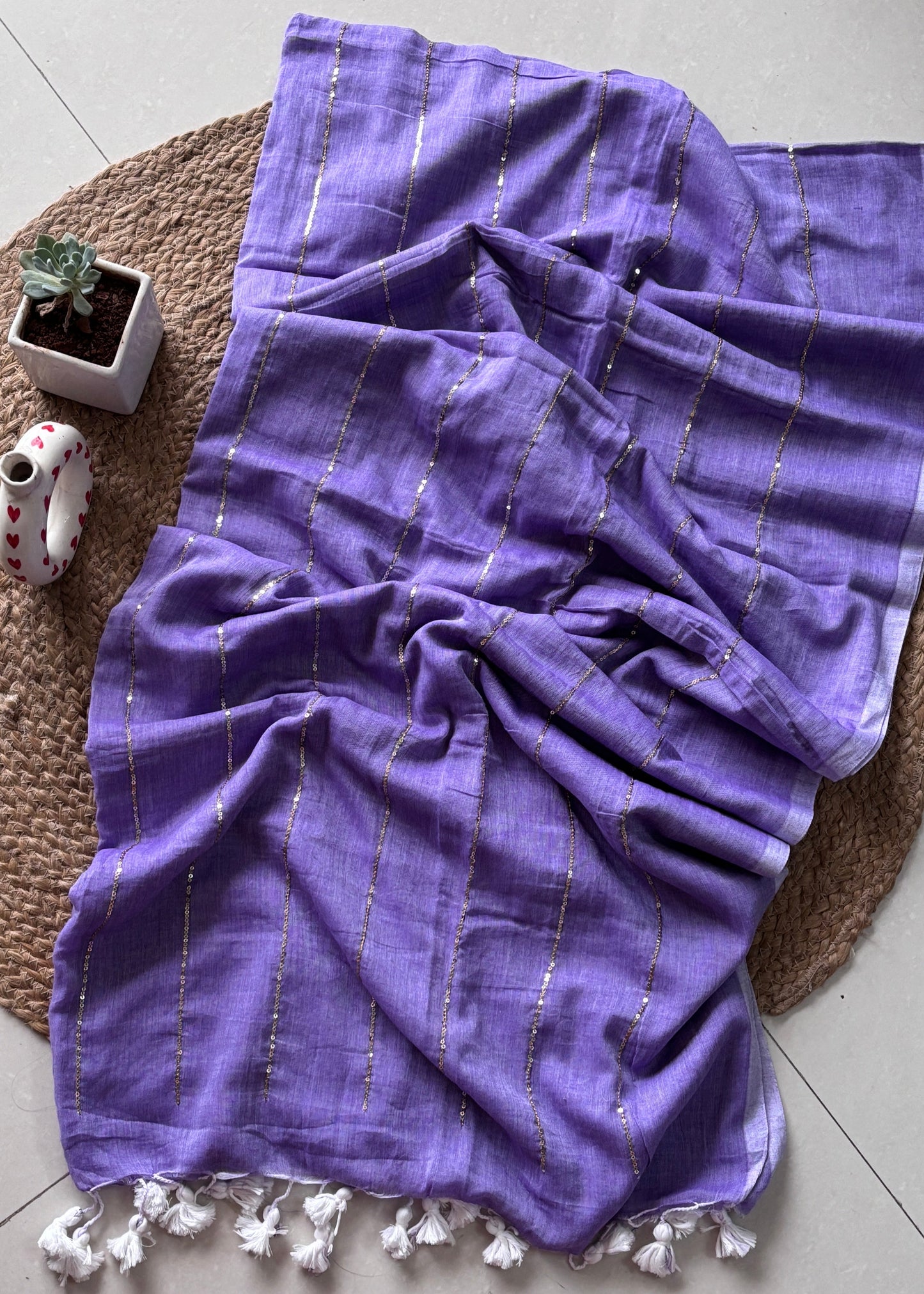 Raatrani Mul Cotton Saree