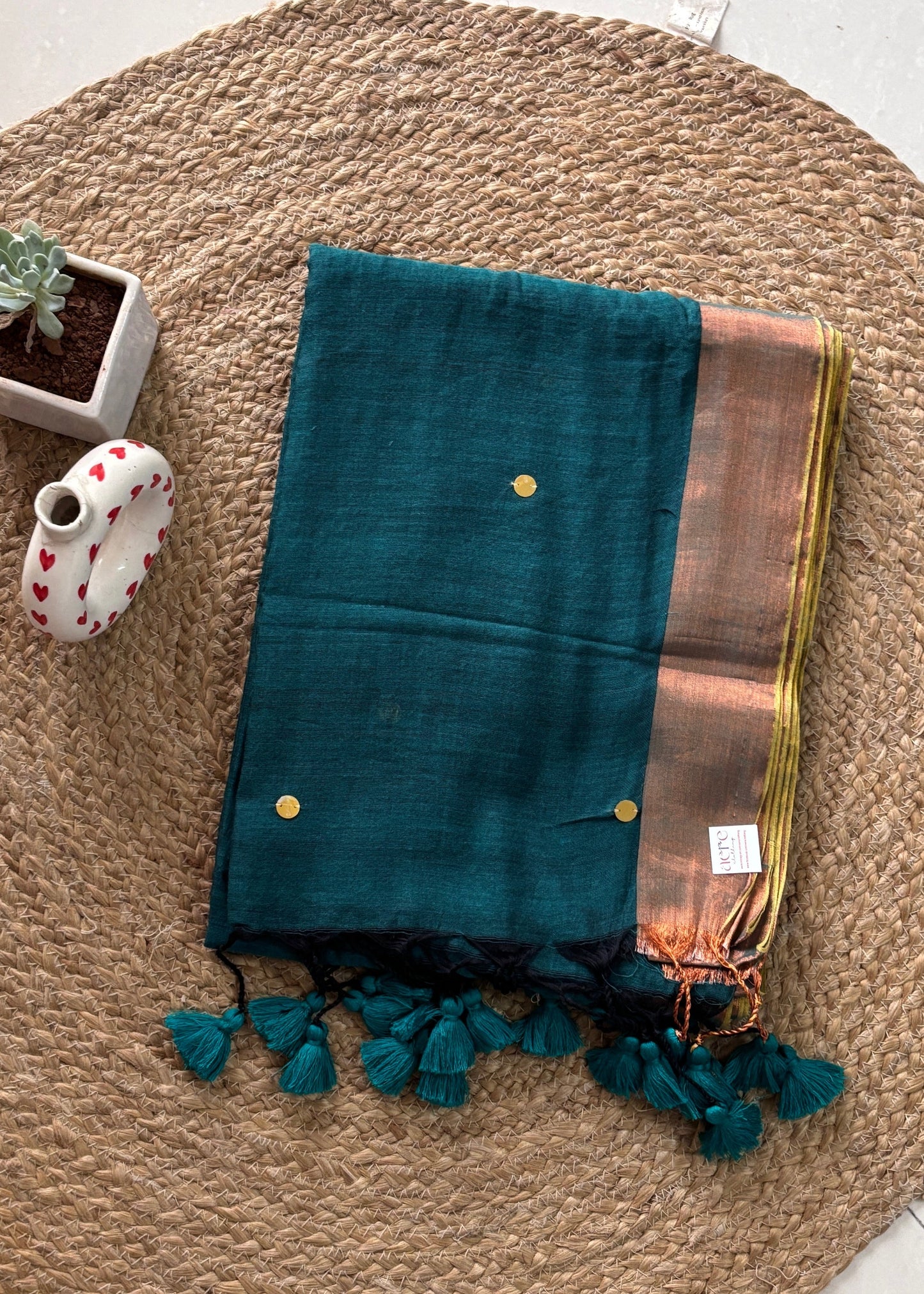 Hariyali Noor Mul Cotton Saree