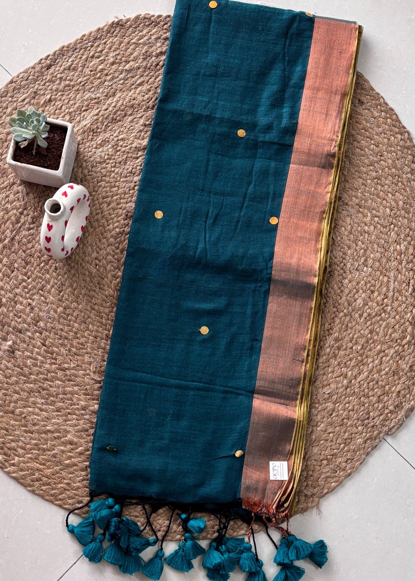 Hariyali Noor Mul Cotton Saree