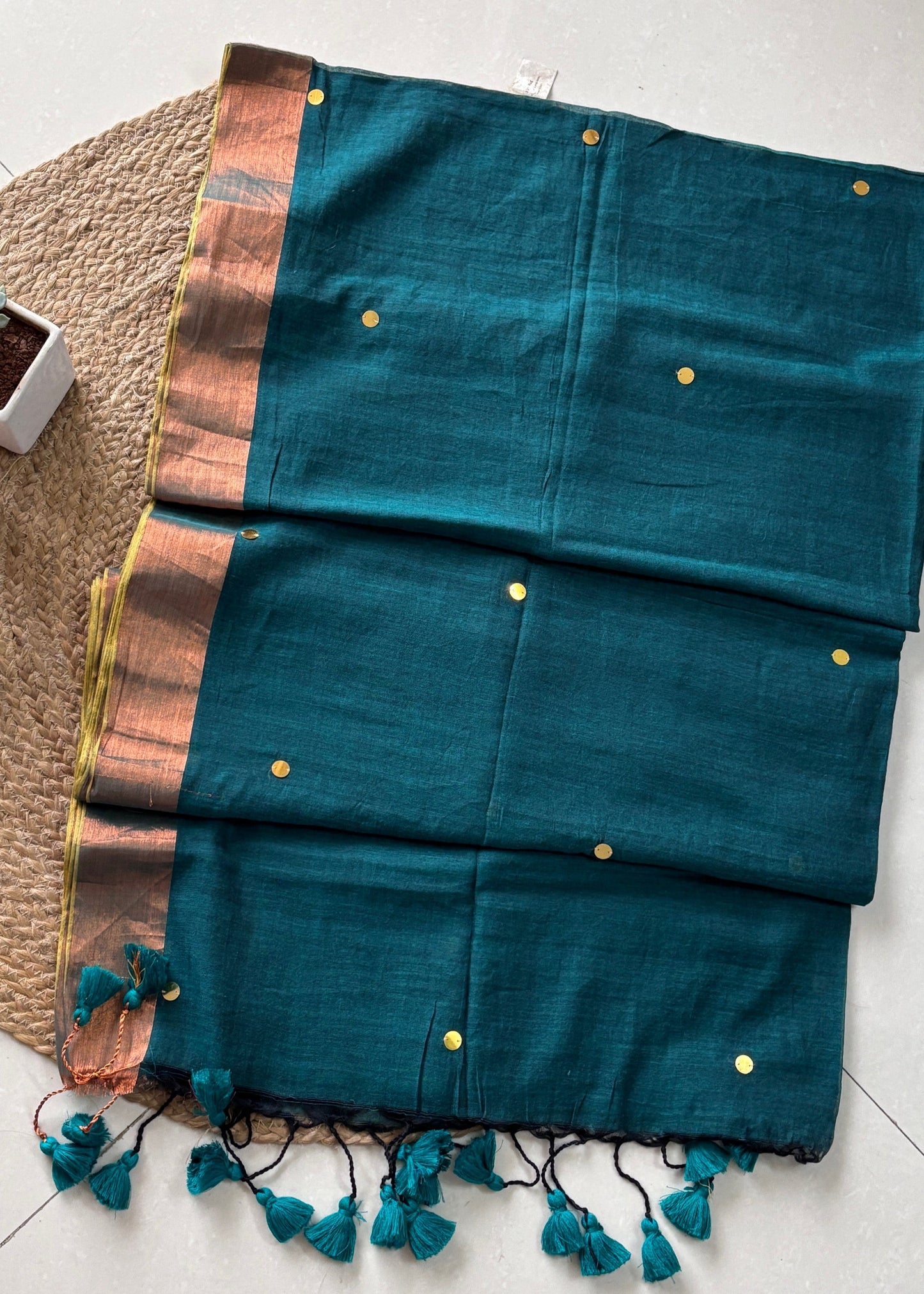 Hariyali Noor Mul Cotton Saree