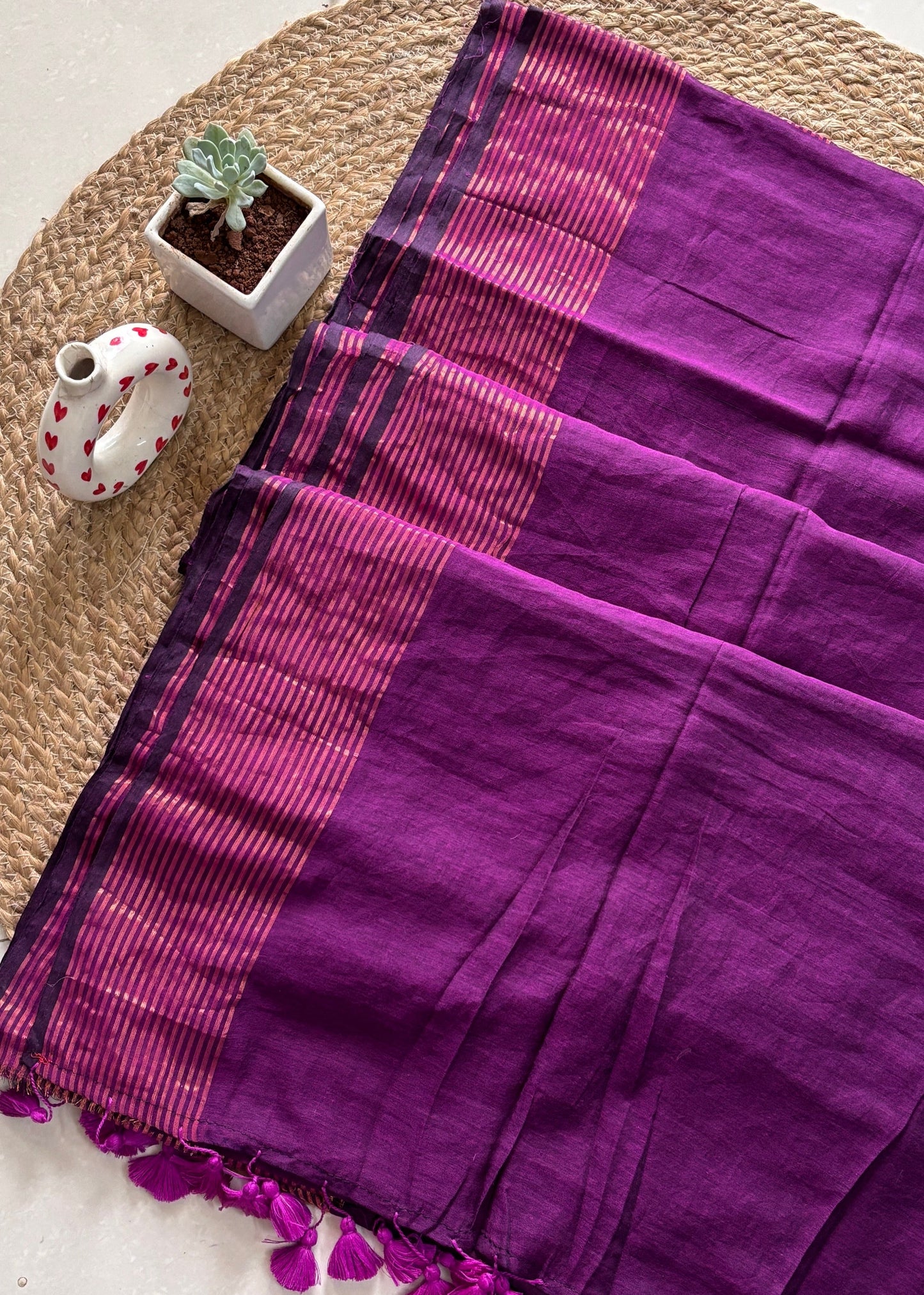 Jamini Tara Mul Cotton Saree