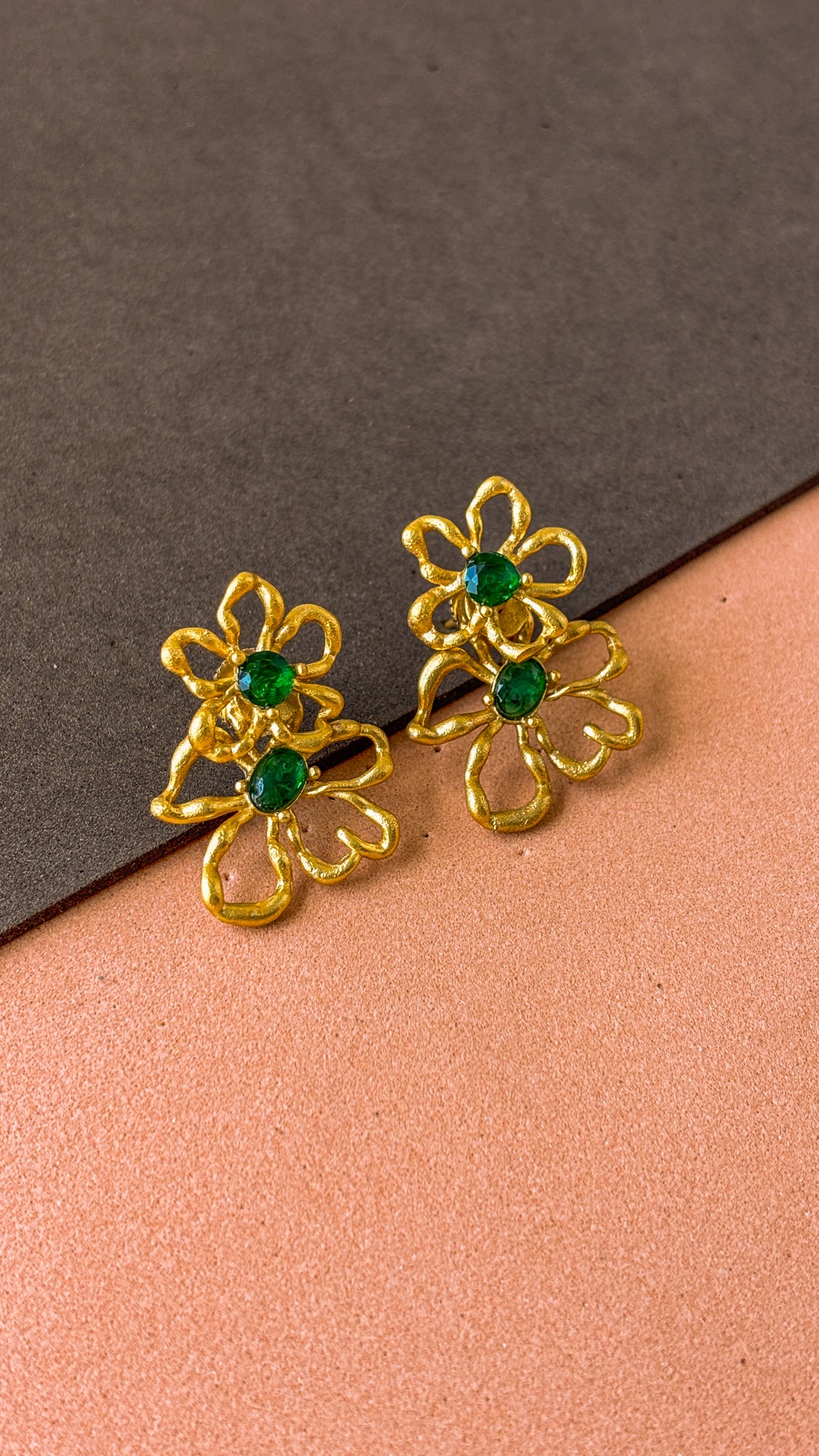 Scarlet Bloom Ear Ring