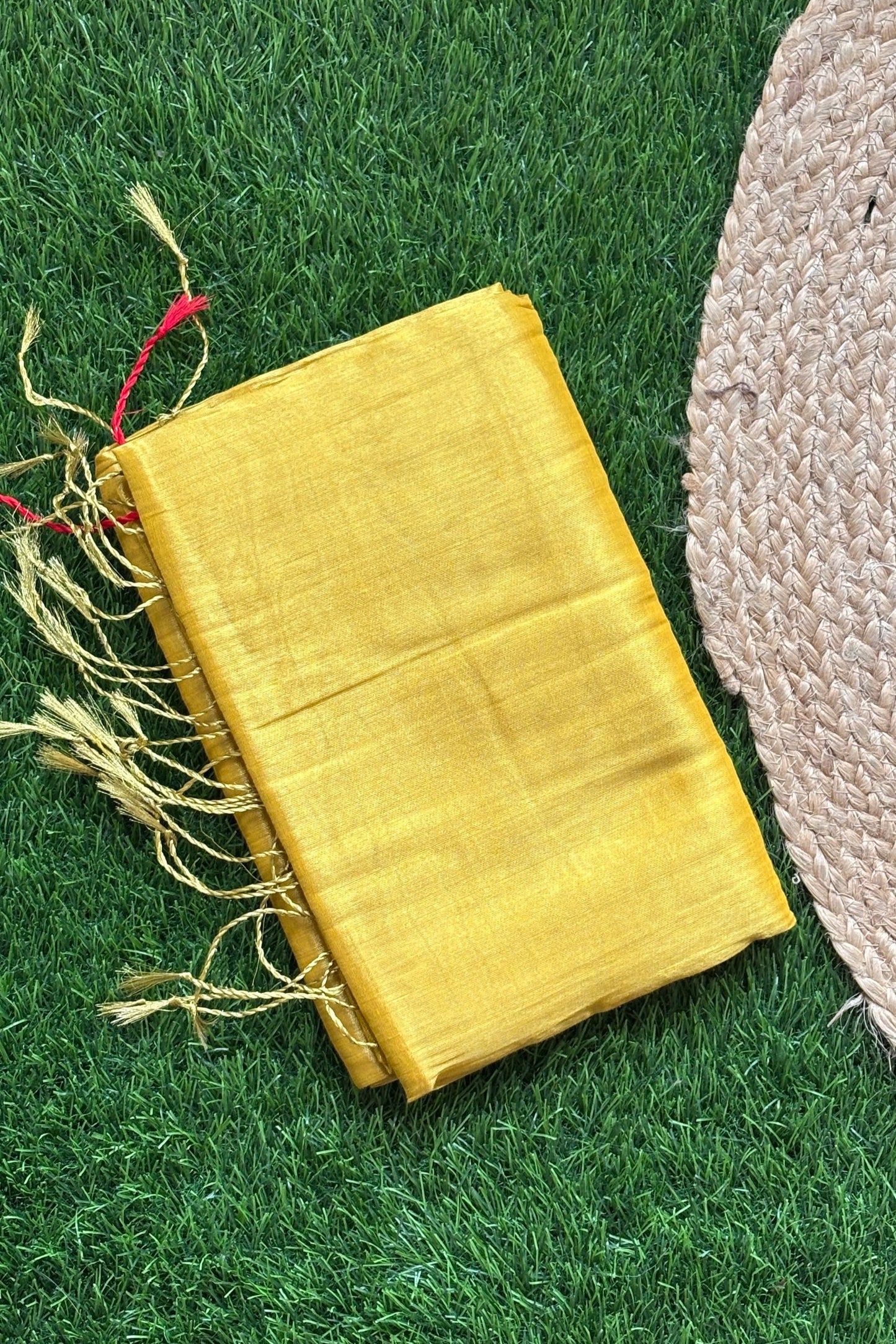 Raga Tissue - Golden Yellow & Red