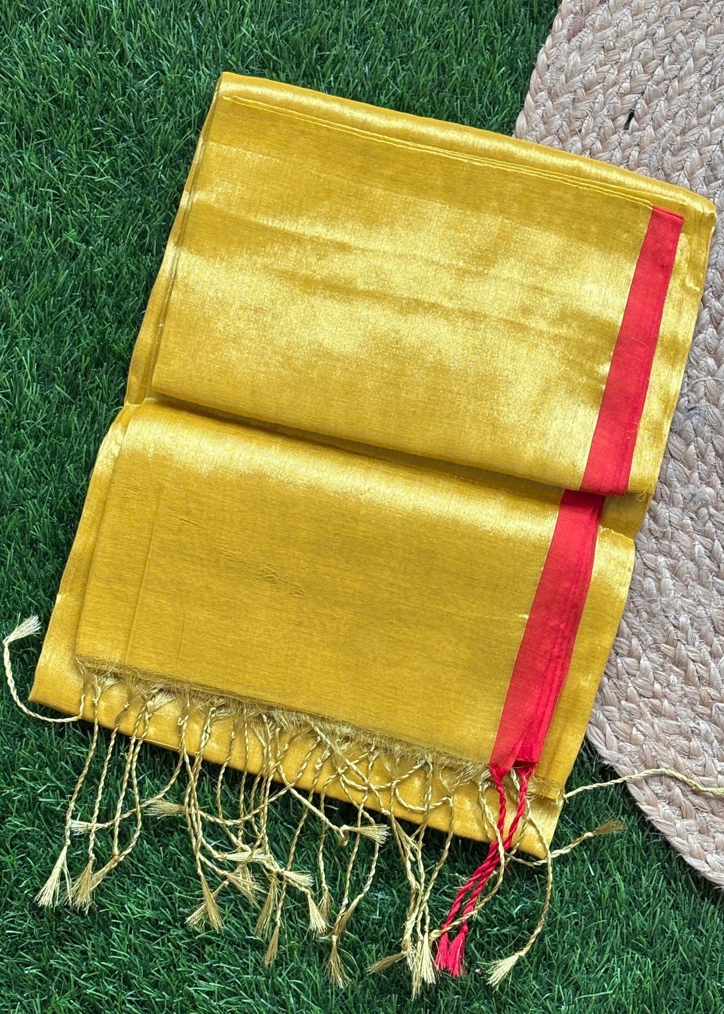 Raga Tissue - Golden Yellow & Red