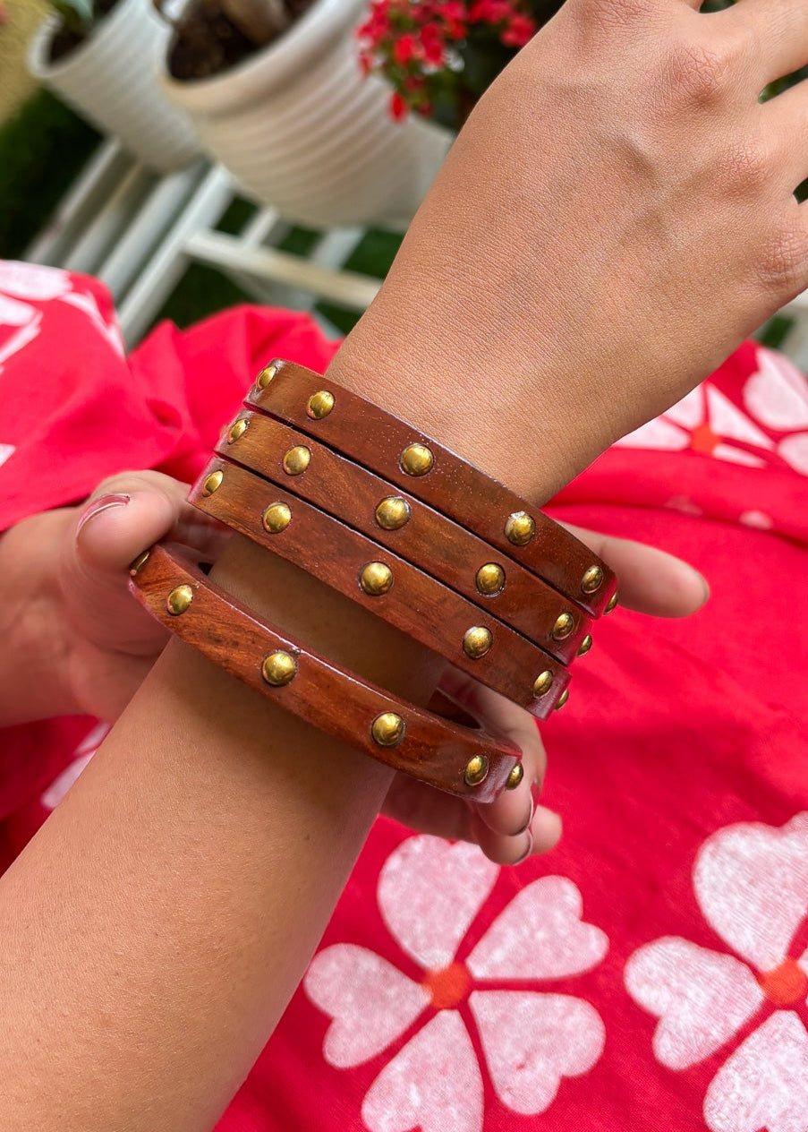 Rustic Aura Bangle Stack