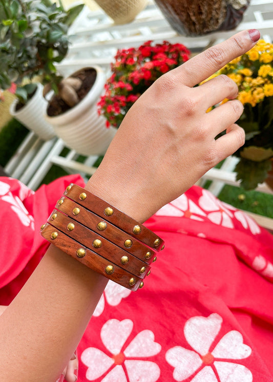 Rustic Aura Bangle Stack