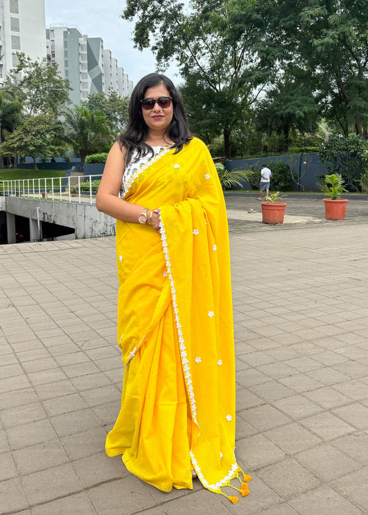 Nayantara Khadi Yellow