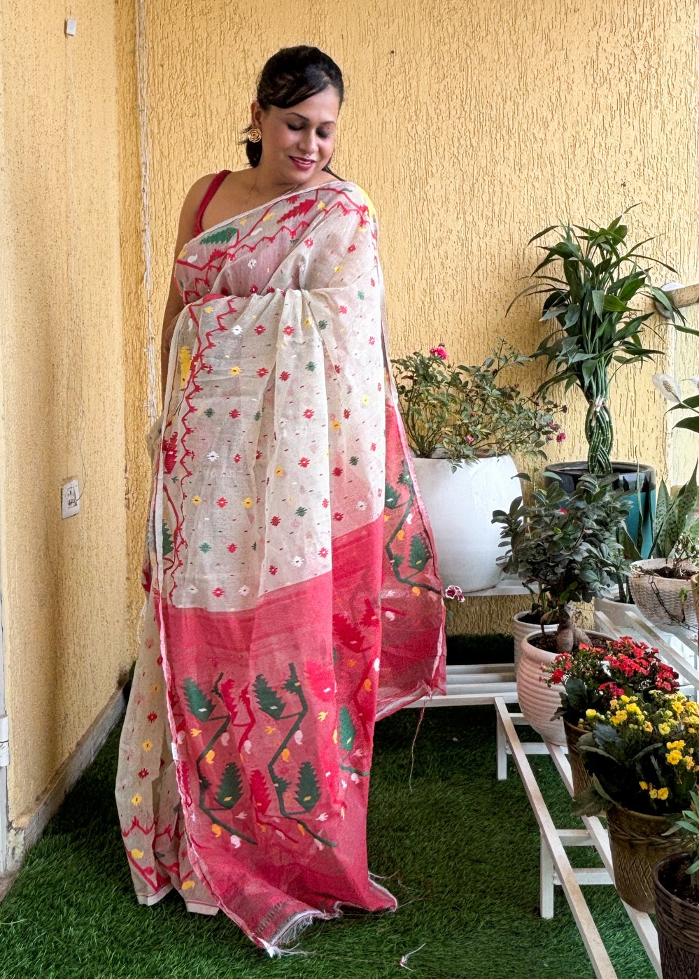 Alakananda White Jamdani