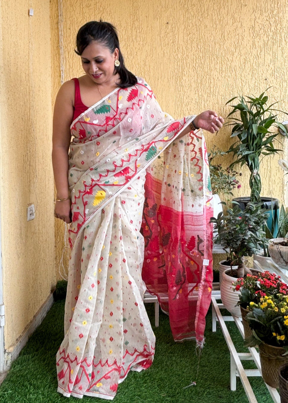 Alakananda White Jamdani