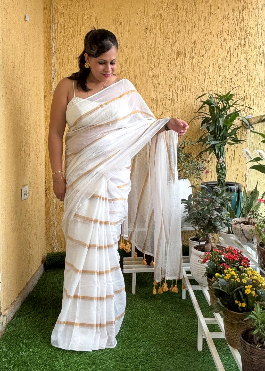 Kerala Sundari Mul Cotton Saree