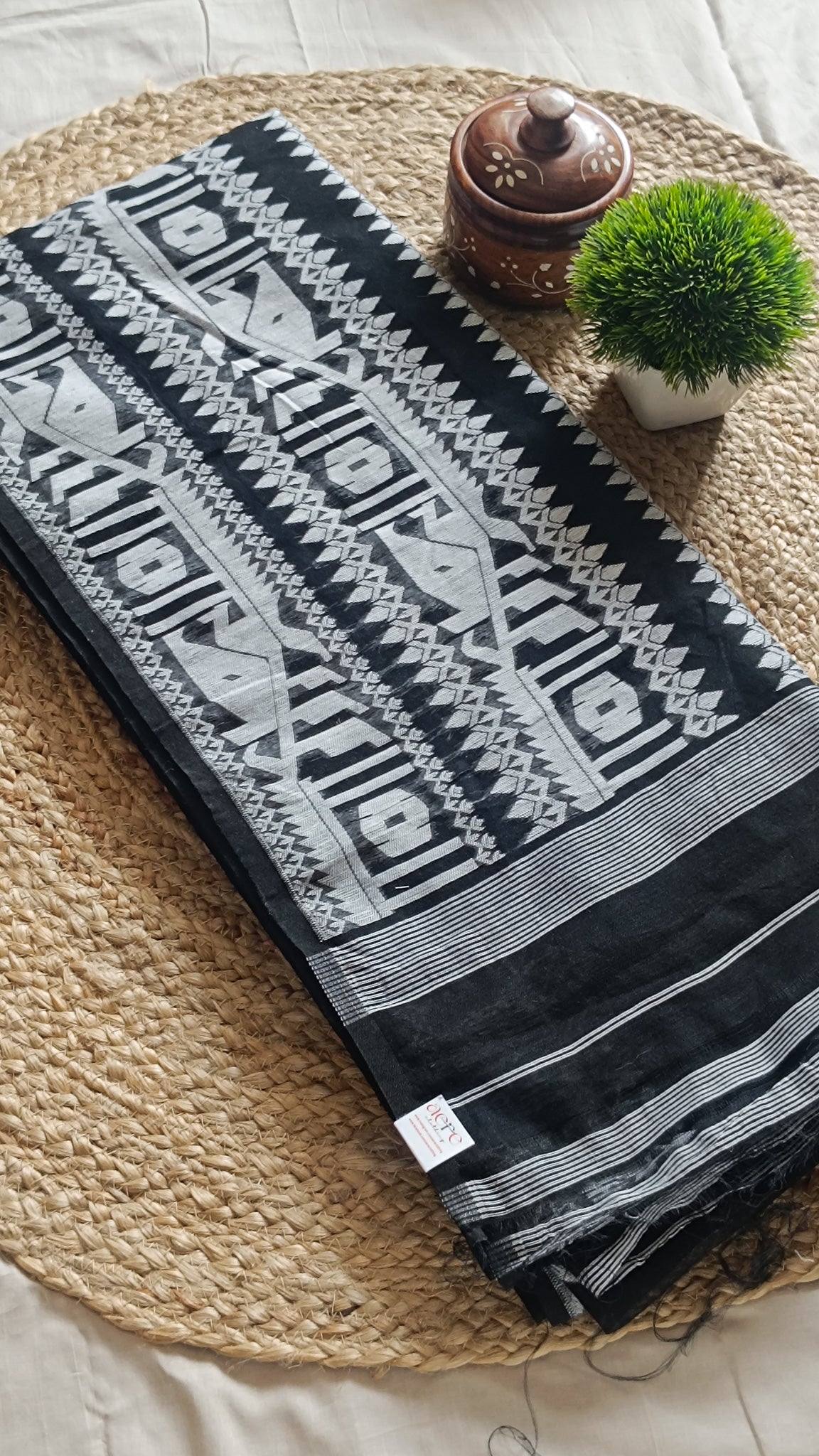 Black Jamdani