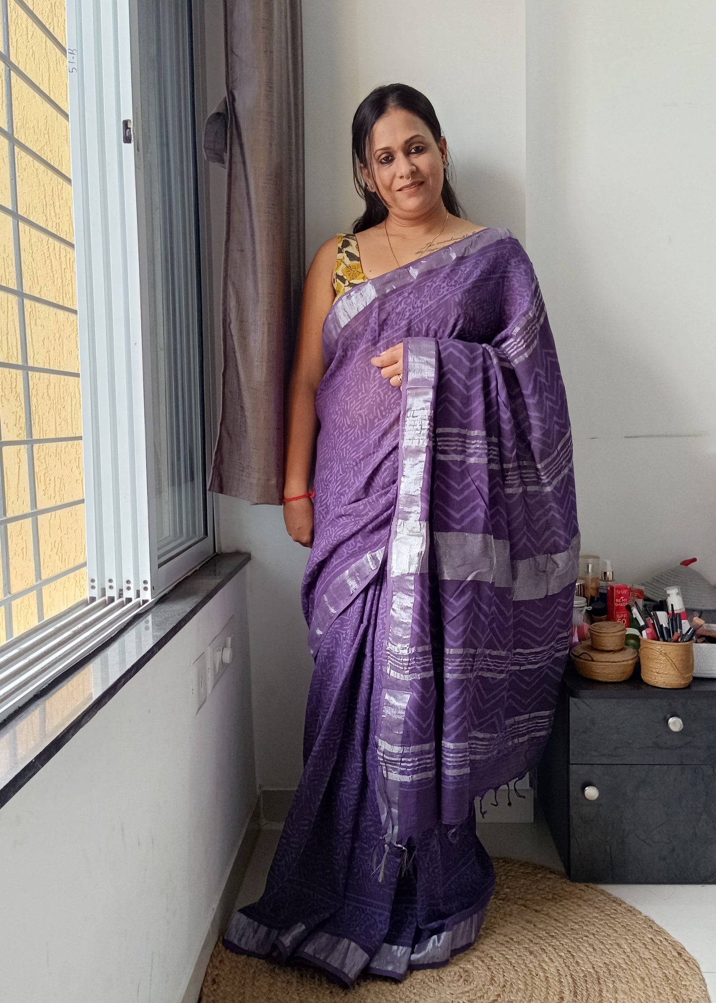 Nila Tara - Linen Cotton Saree