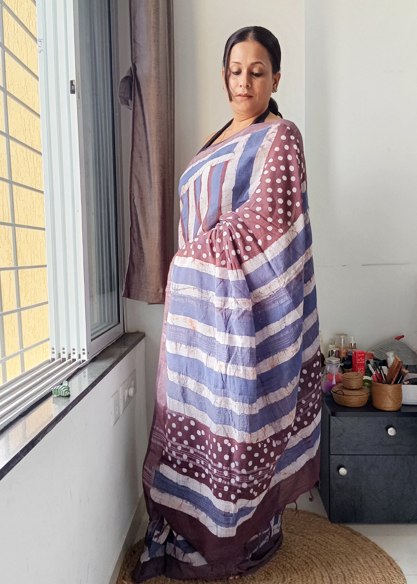 Raahgir - Linen Cotton Saree