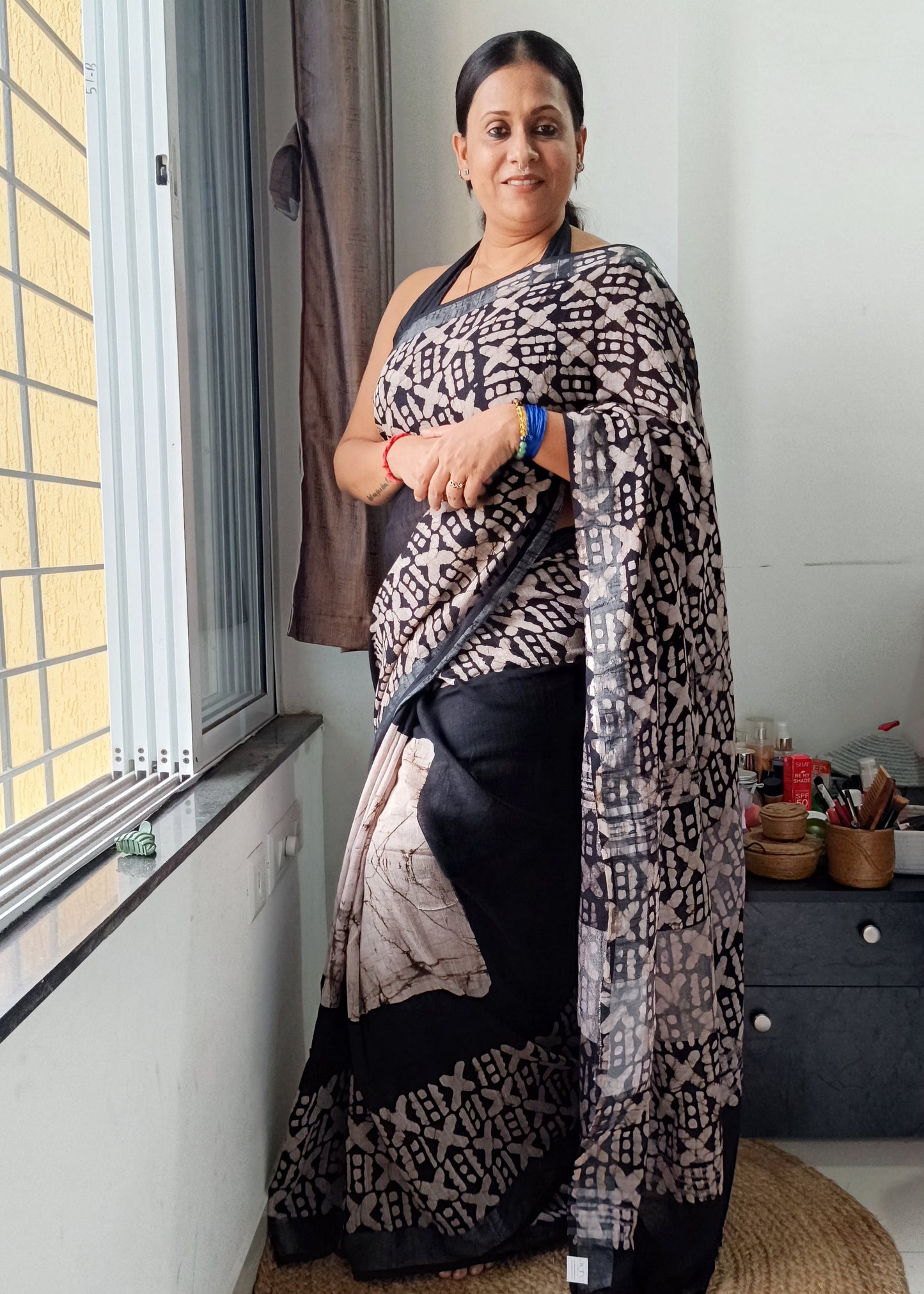 Bhor Kaal - Linen Cotton Saree