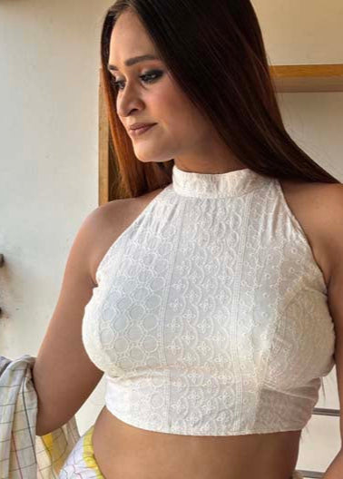 Hakoba Halter Neck Blouse