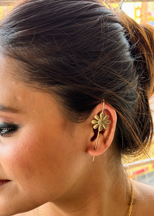 Gul Handmade Brass Ear Pin