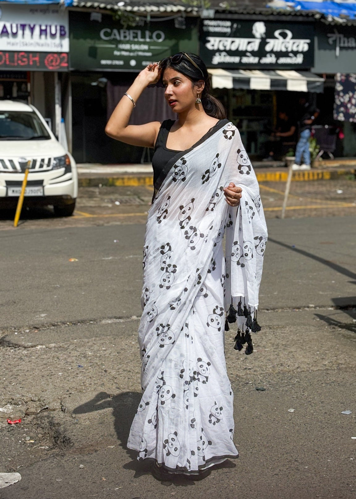 Pandora Mul Cotton Saree
