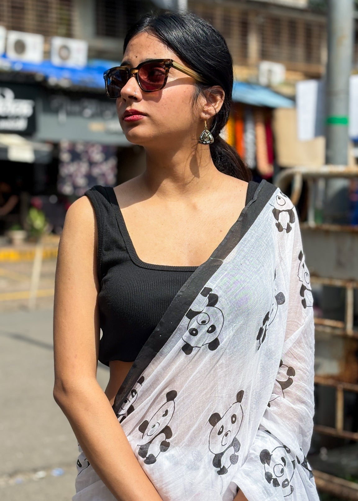 Pandora Mul Cotton Saree