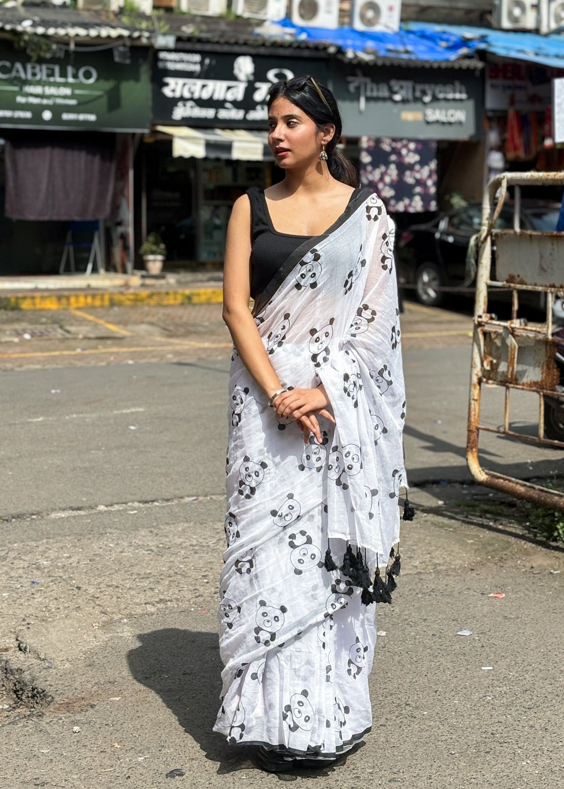 Pandora Mul Cotton Saree