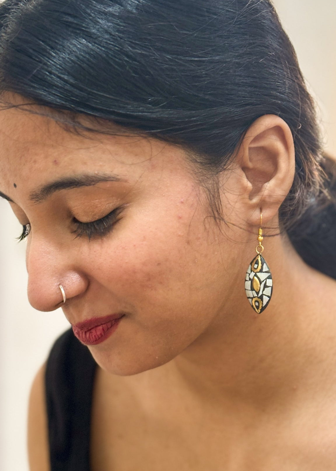 Zarqā Marquise Afghani Earring