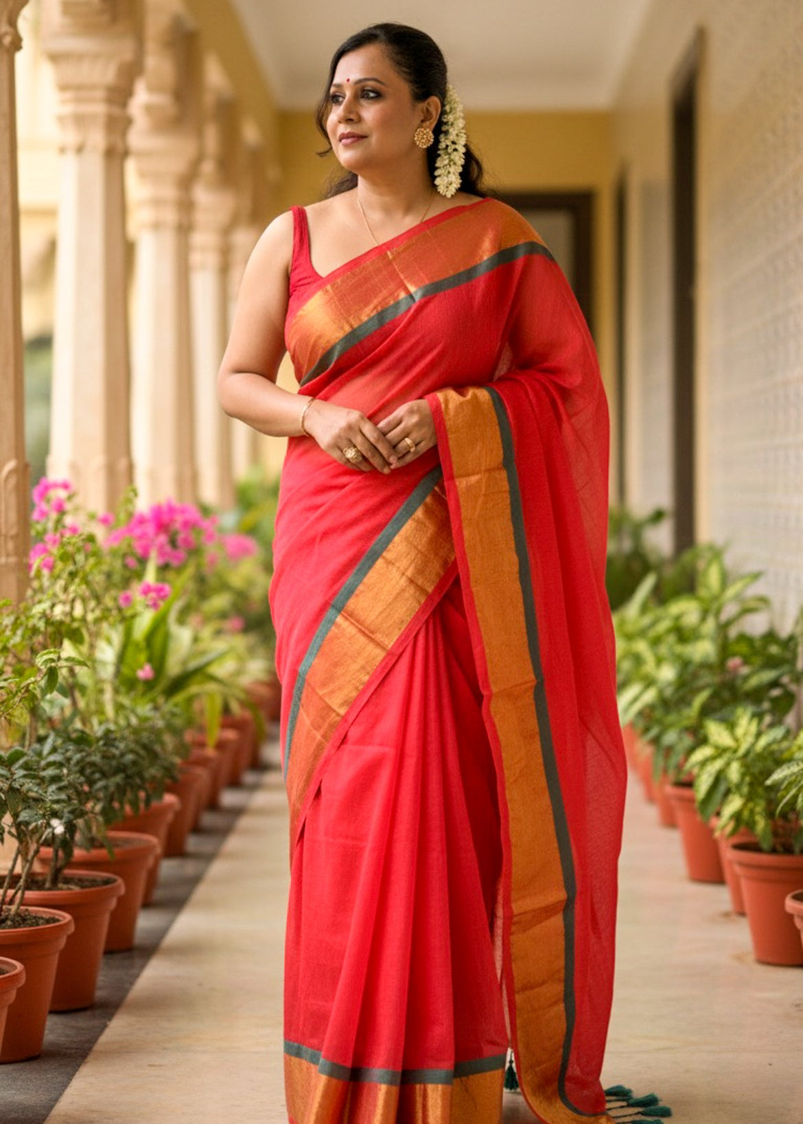 Ahalya Mul Cotton Saree