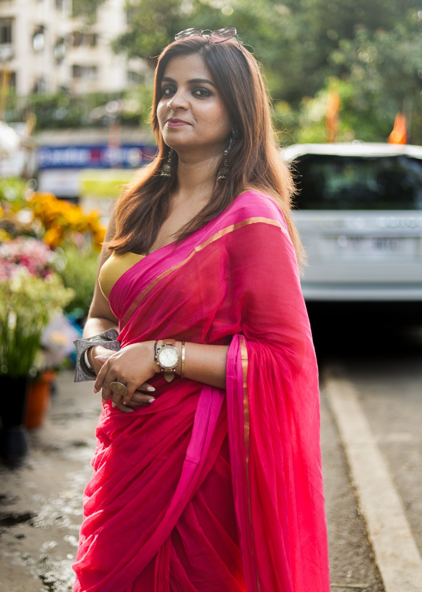 Gulnaar Mul Cotton Saree