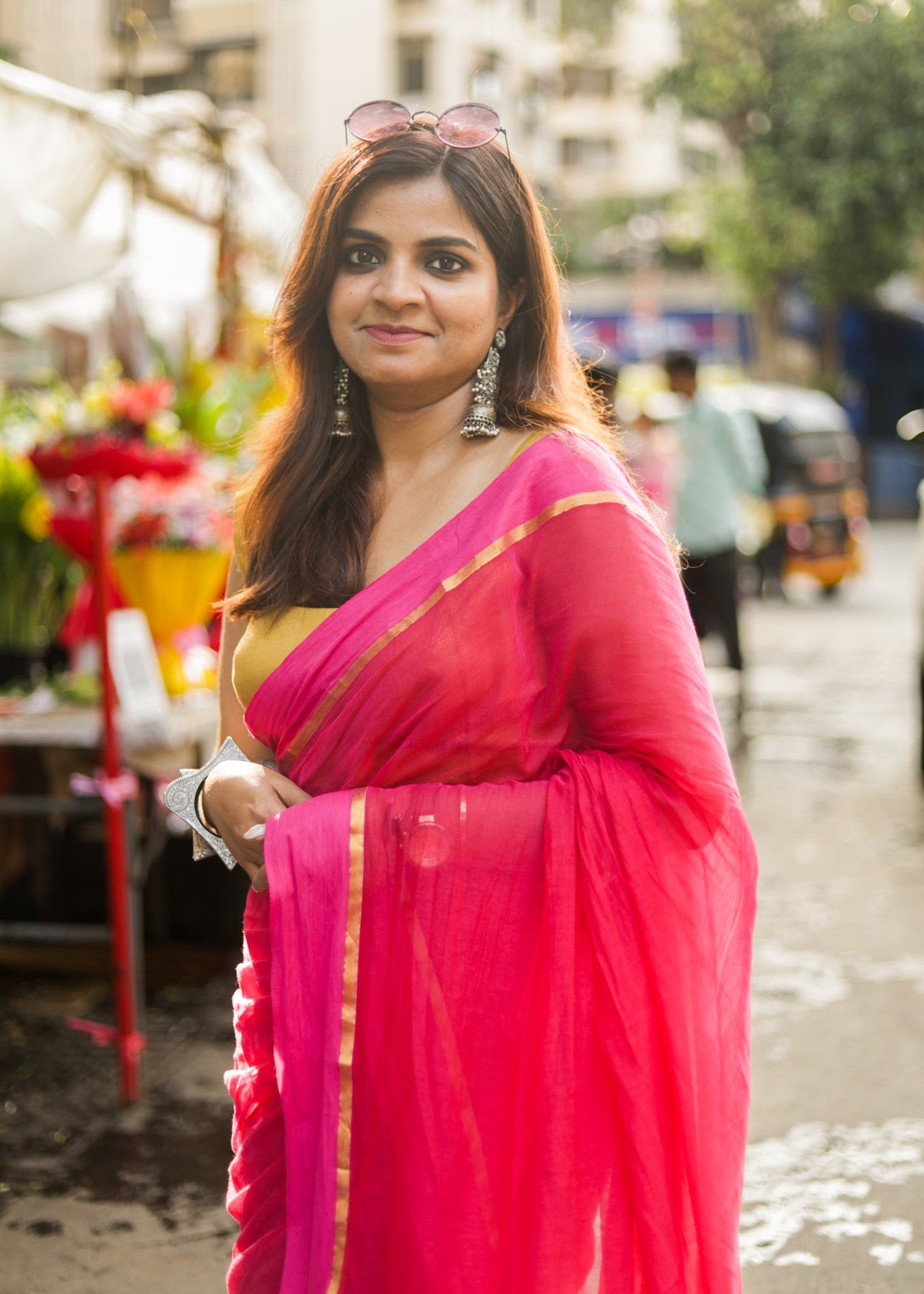 Gulnaar Mul Cotton Saree