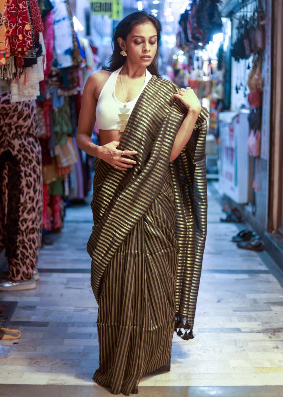 Kaamna Mul Cotton Saree