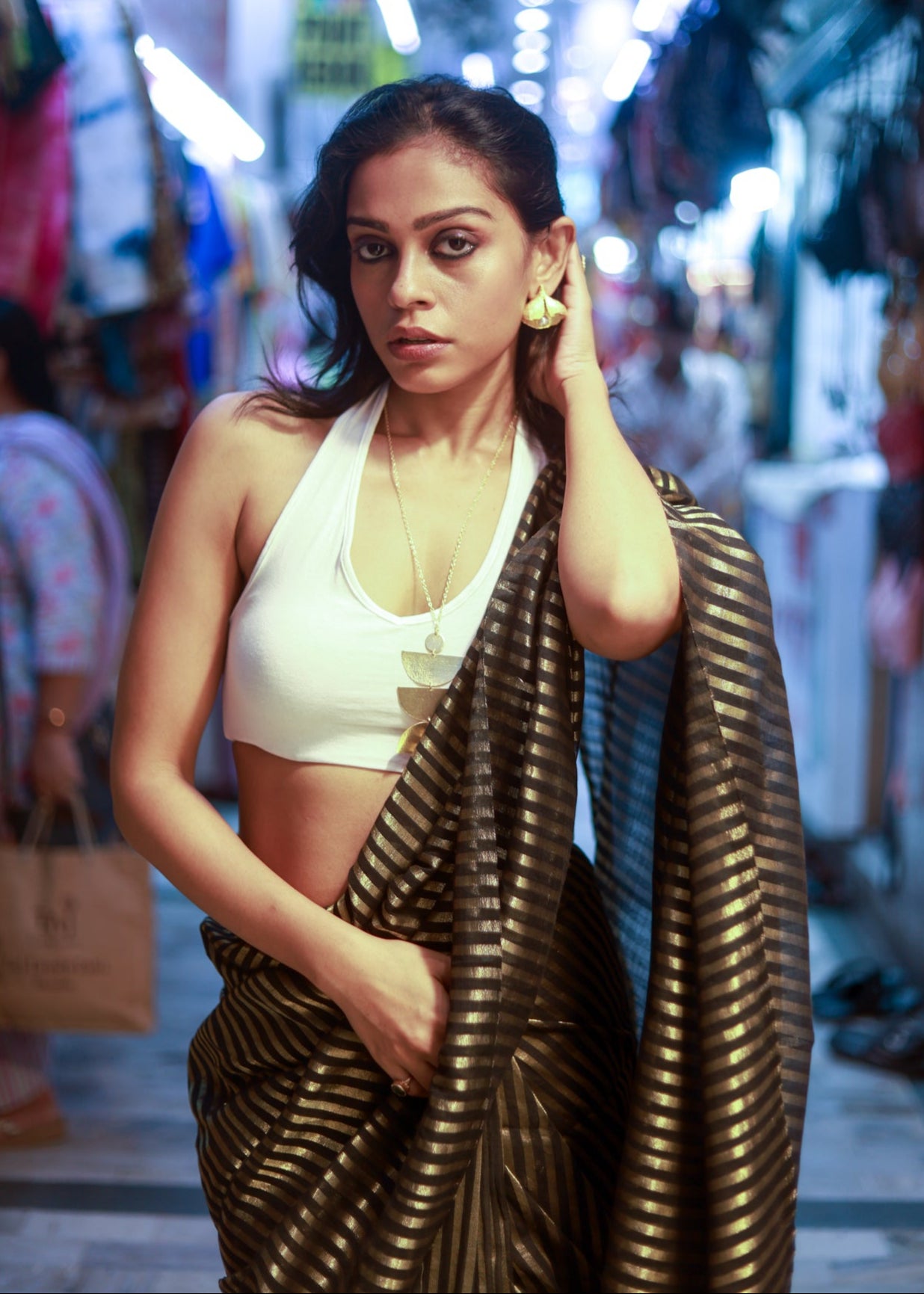 Kaamna Mul Cotton Saree