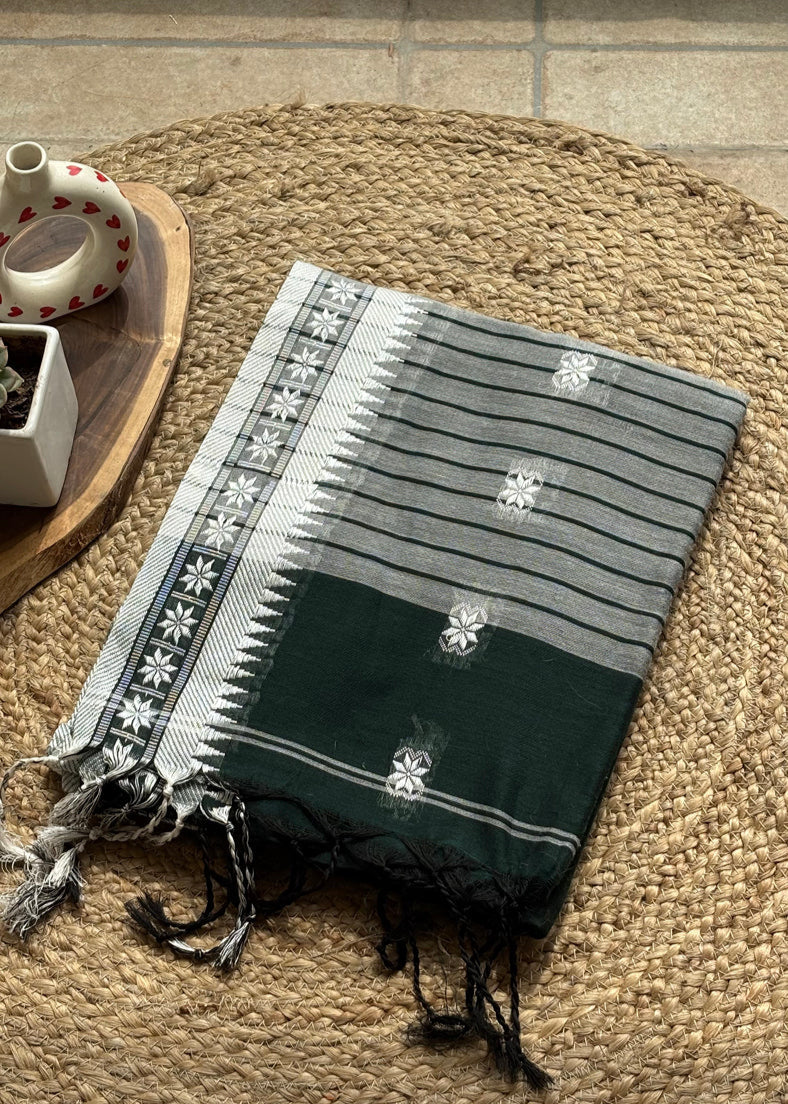 Iravati Handloom Dark Green
