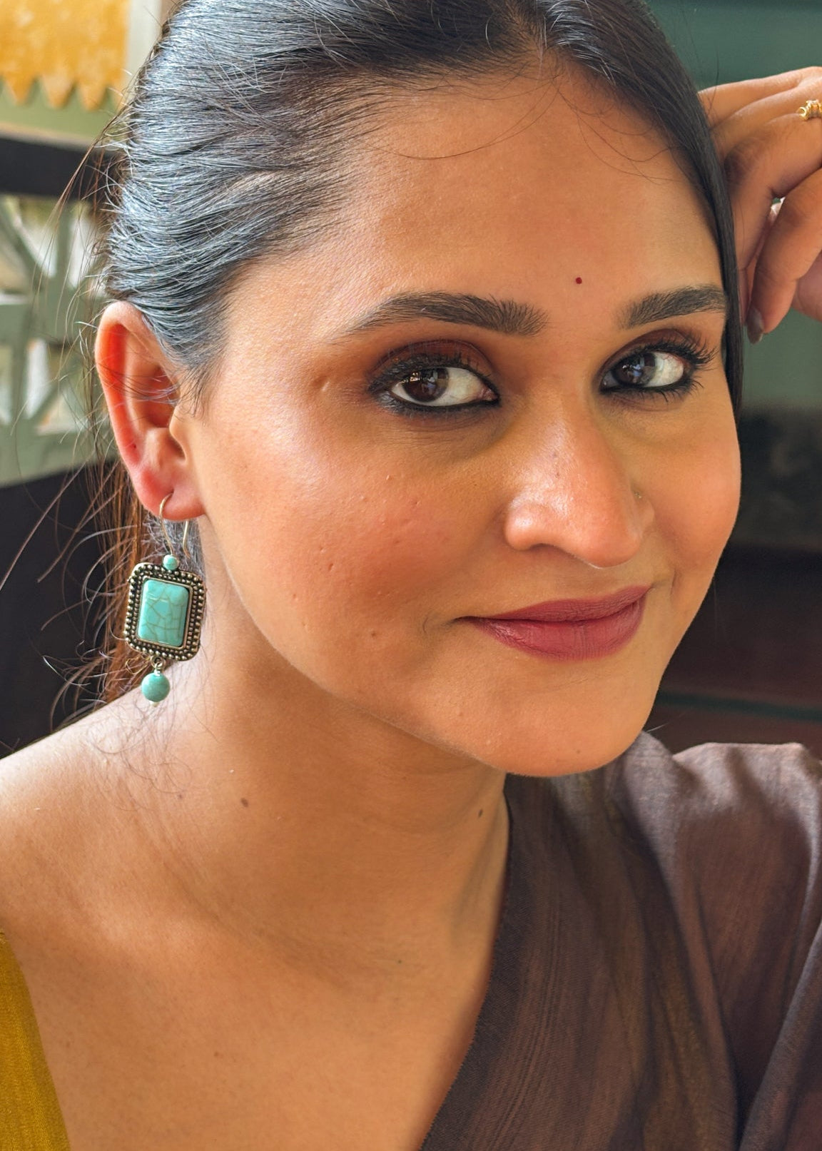 Turquoise Tale Ear Rings