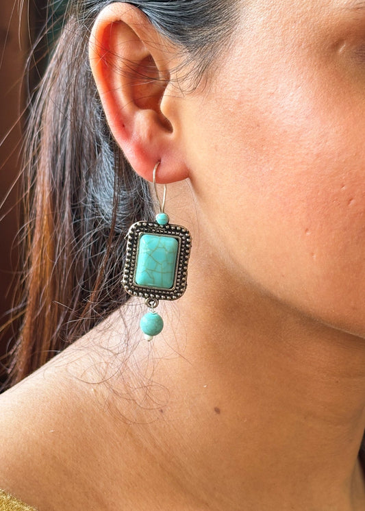 Turquoise Tale Ear Rings