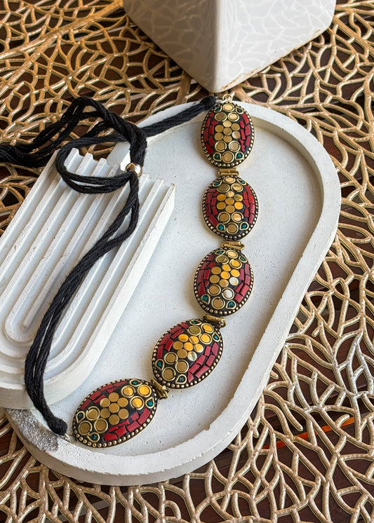 Gulab Gold Afghani Choker