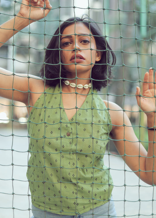 Vrinda Sleeveless Cotton Top