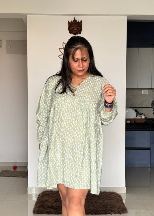 Mini Blossom Balloon Dress