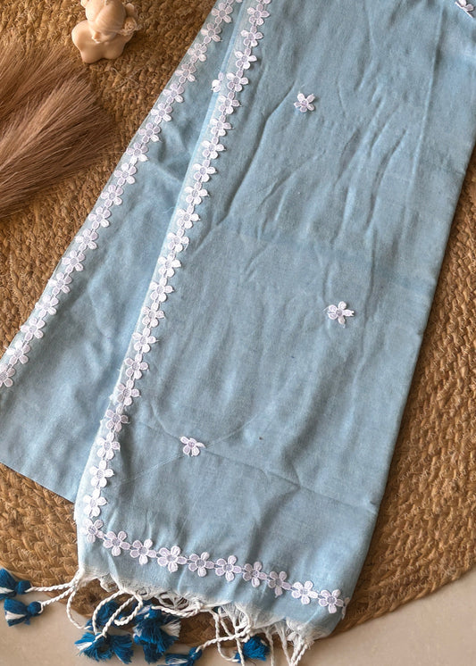Nayantara Khadi Sky Blue