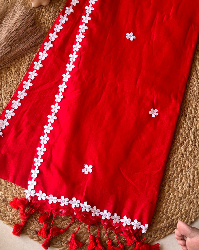 Nayantara Khadi Red