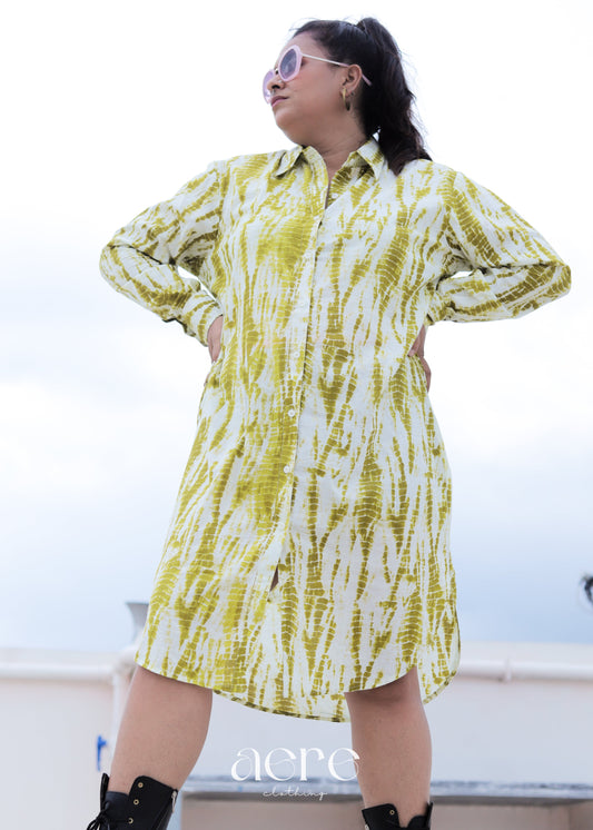 Saanjh Shift One Piece Shirt Dress