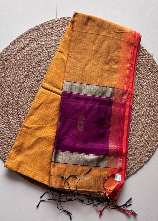 Raga Rekha - Mustard & Magenta