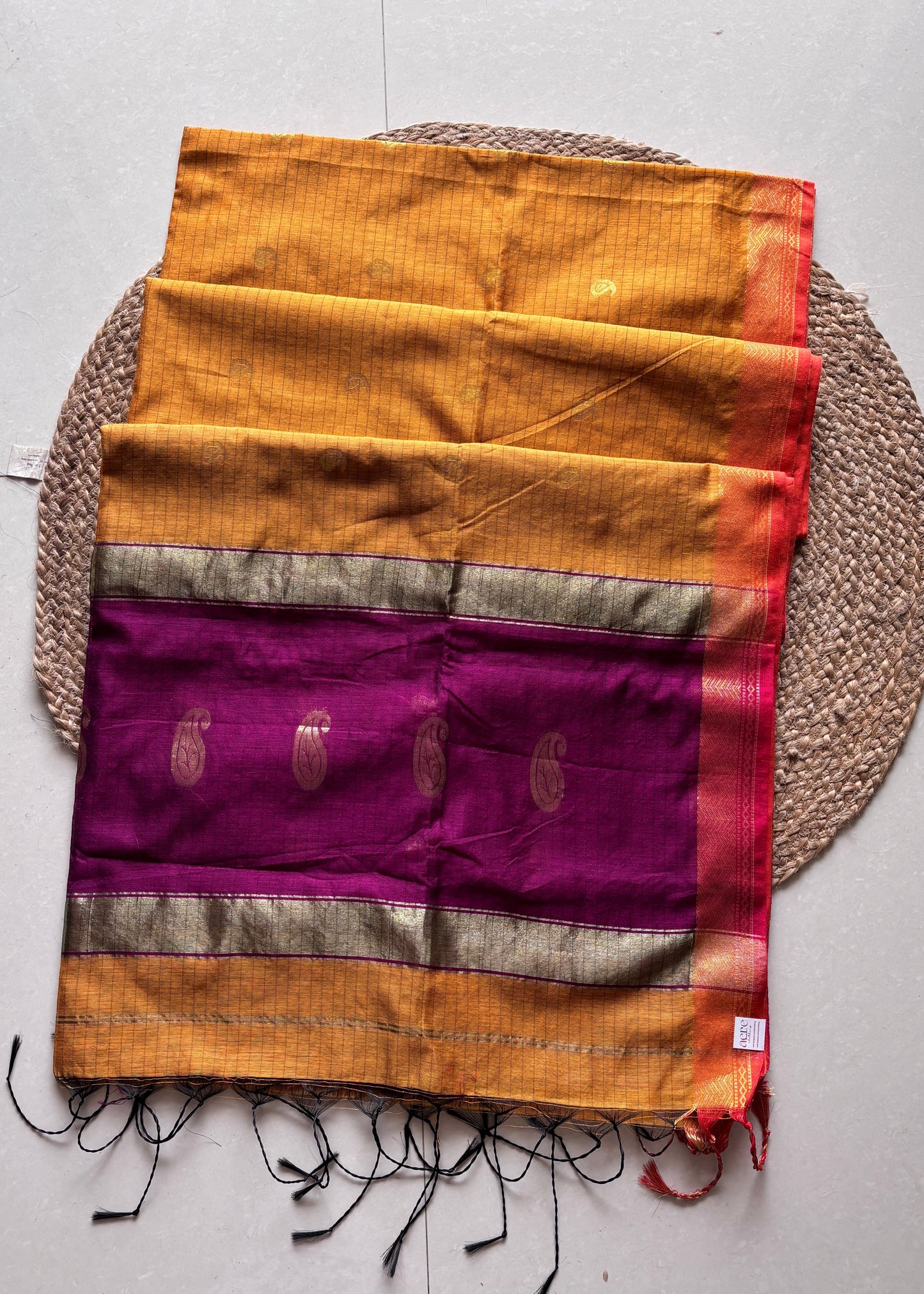 Raga Rekha - Mustard & Magenta