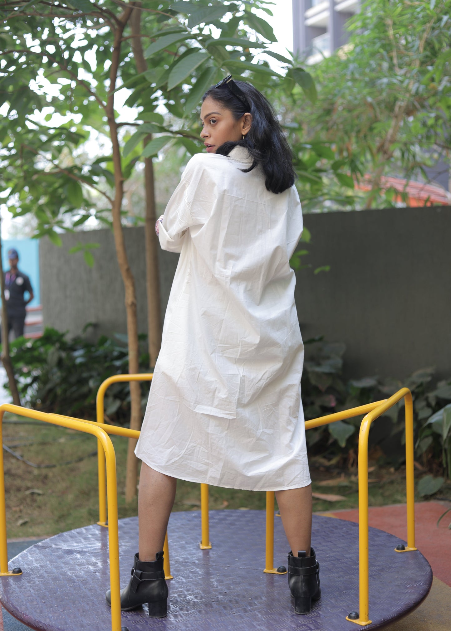 The White Code Shirt Dress