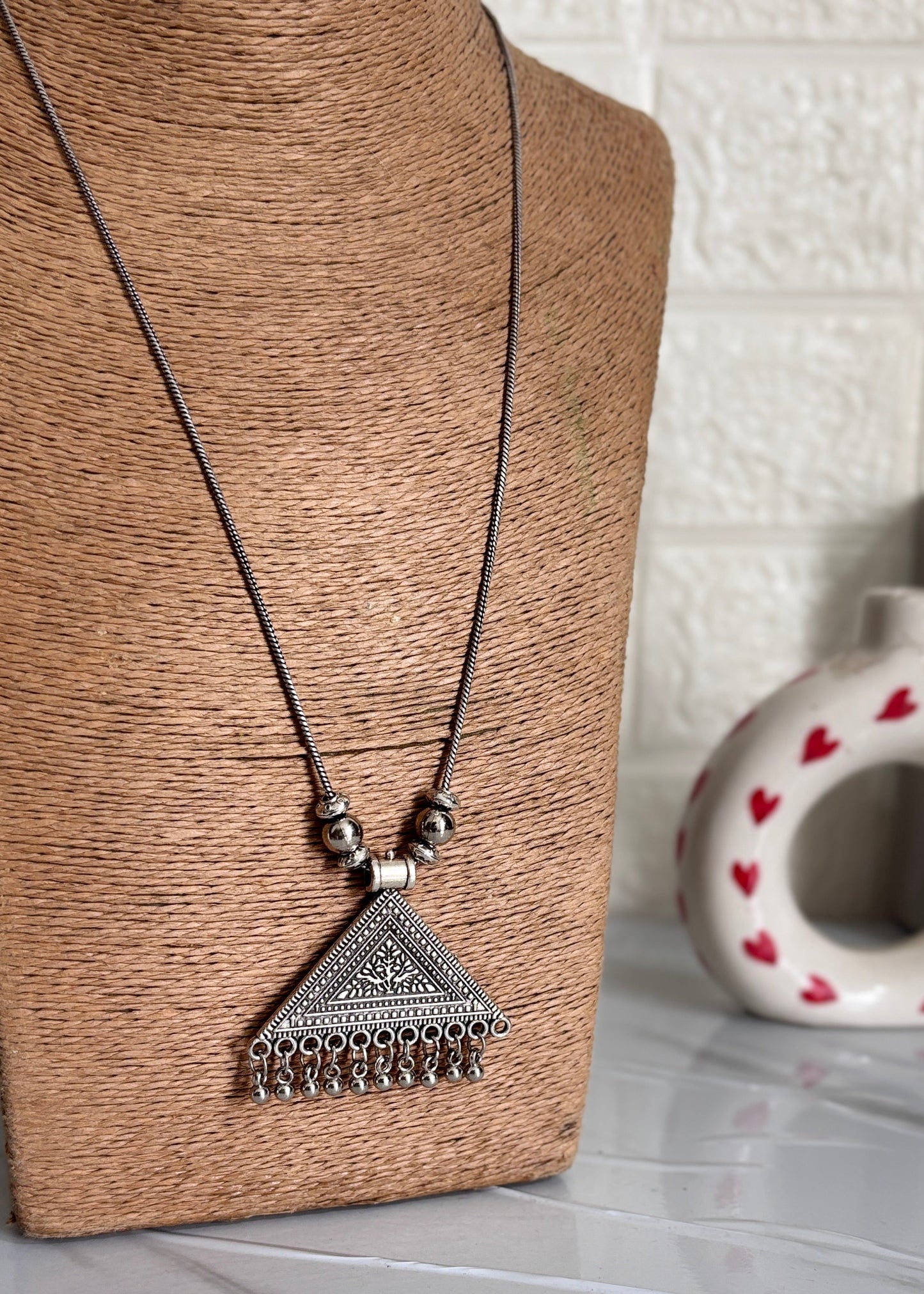 Nazaakat – Oxidized Pendant Necklace
